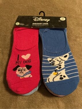 DISNEY SNEAKER LINER SOCKS 10 PAIR PACK NWT WOMEN’S SIZE 4-10 assorted character